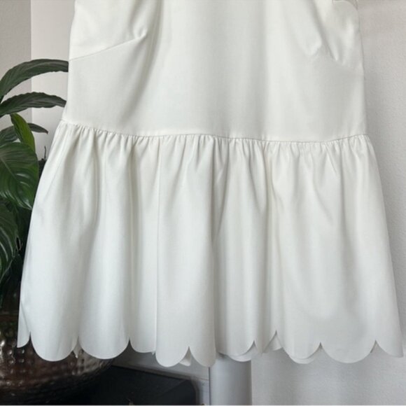 Entro Scalloped Babydoll Tank Top/Blouse/Shirt Sz S White - Picture 3 of 10